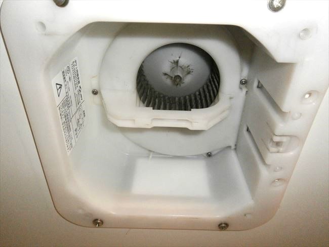 TOTO浴室換気扇EKI00001N2交換工事｜大阪市住吉区遠里小野