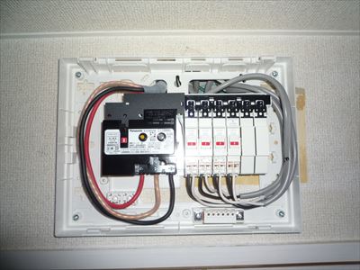 分電盤の電源接続