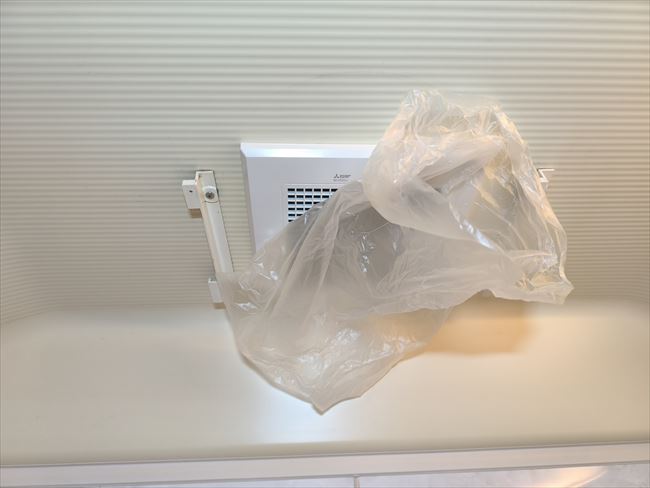 換気吸込み確認