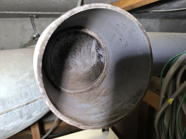 吸い込み側排気ダクト内清掃